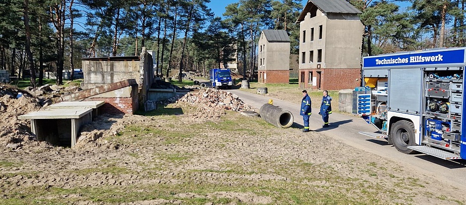 Ideale Übungsvoraussetzungen für unsere Helfer in Wesel